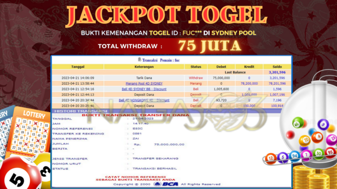 BUKTI JACKPOT NAGA303 #113